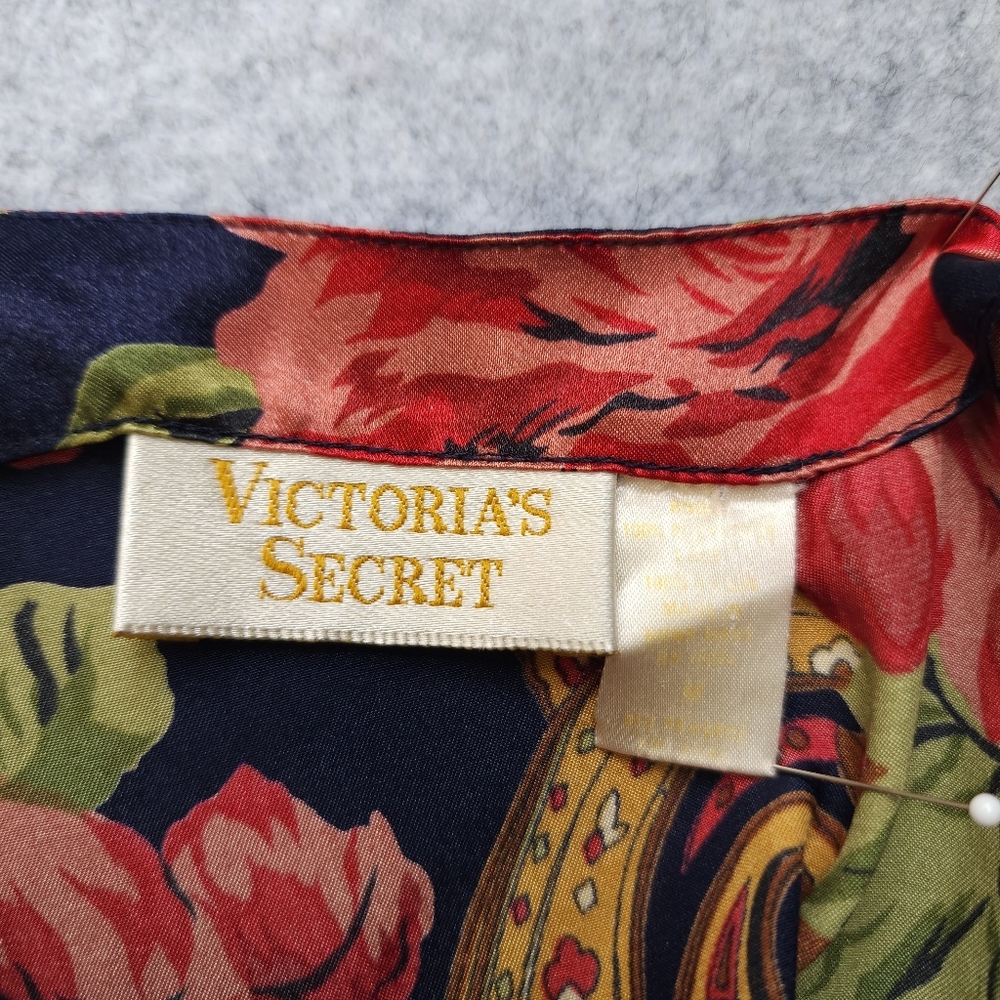 Victoria's Secret Gold Label Vintage Satin Floral Slip - Picture 3 of 6